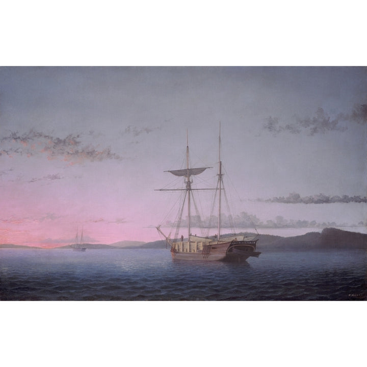 Lumber Schooners At Evening On Penobscot Bay Poster Print Image 2