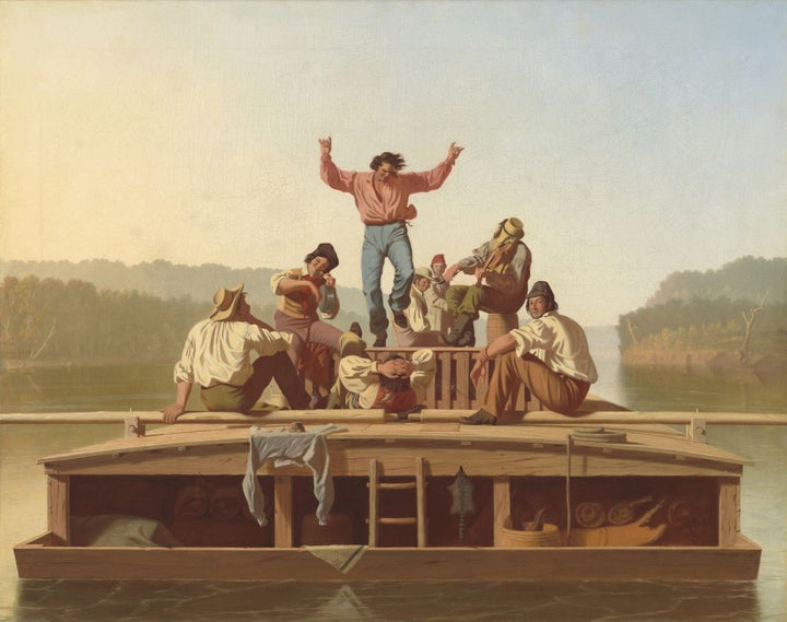 The Jolly Flatboatmen Poster Print Image 1