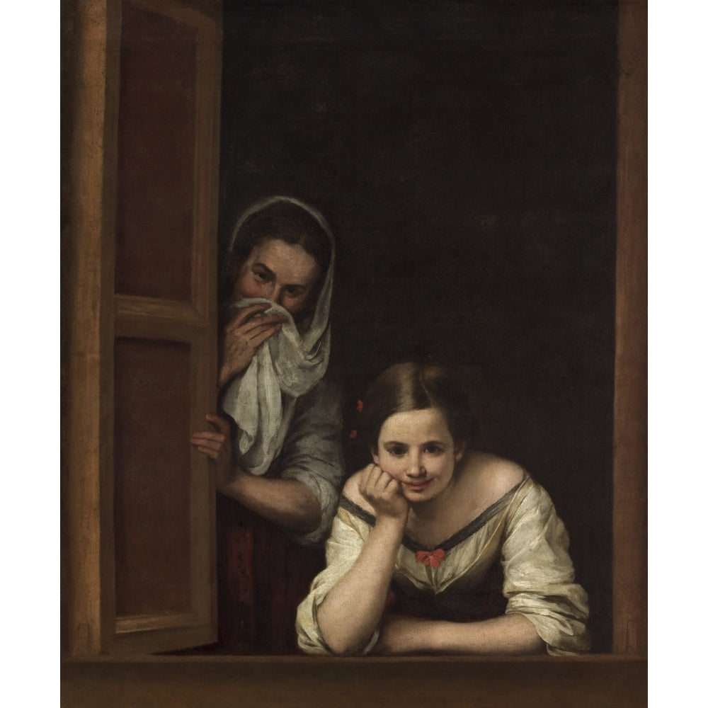 Two Women At A Window Poster Print Image 2