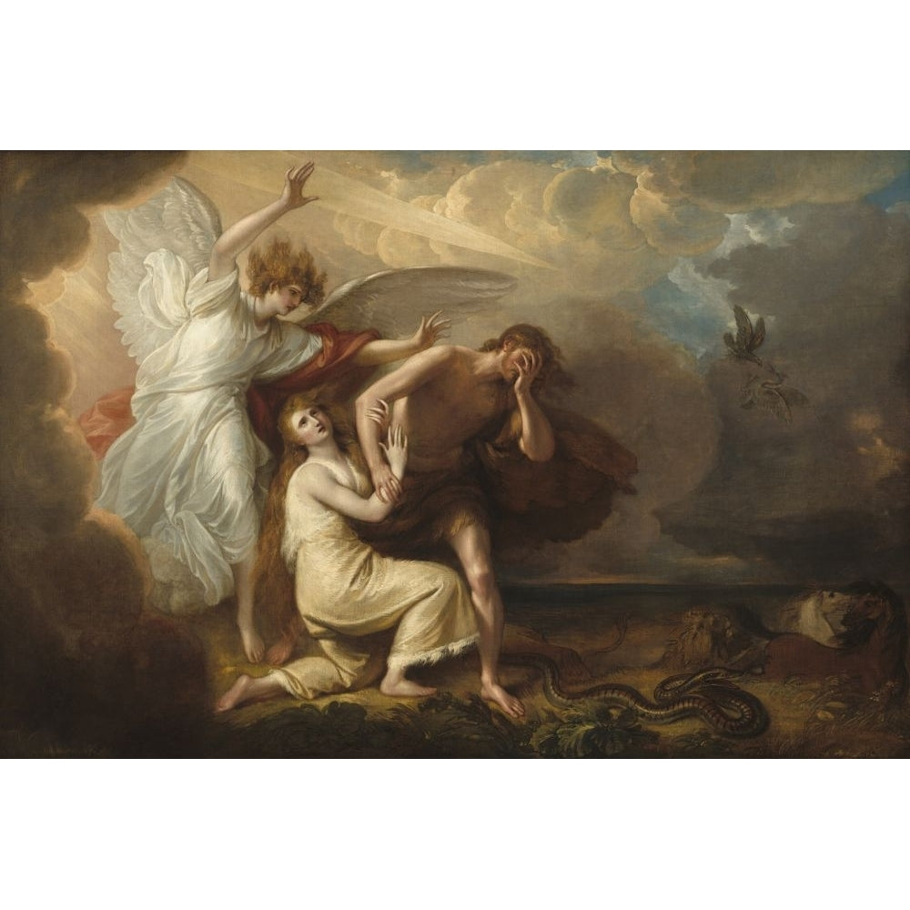 The Expulsion Of Adam And Eve From Paradise Poster Print Image 1