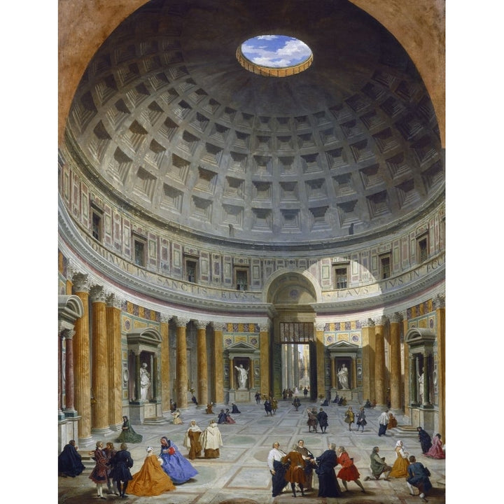 Interior Of The Pantheon Poster Print Image 1