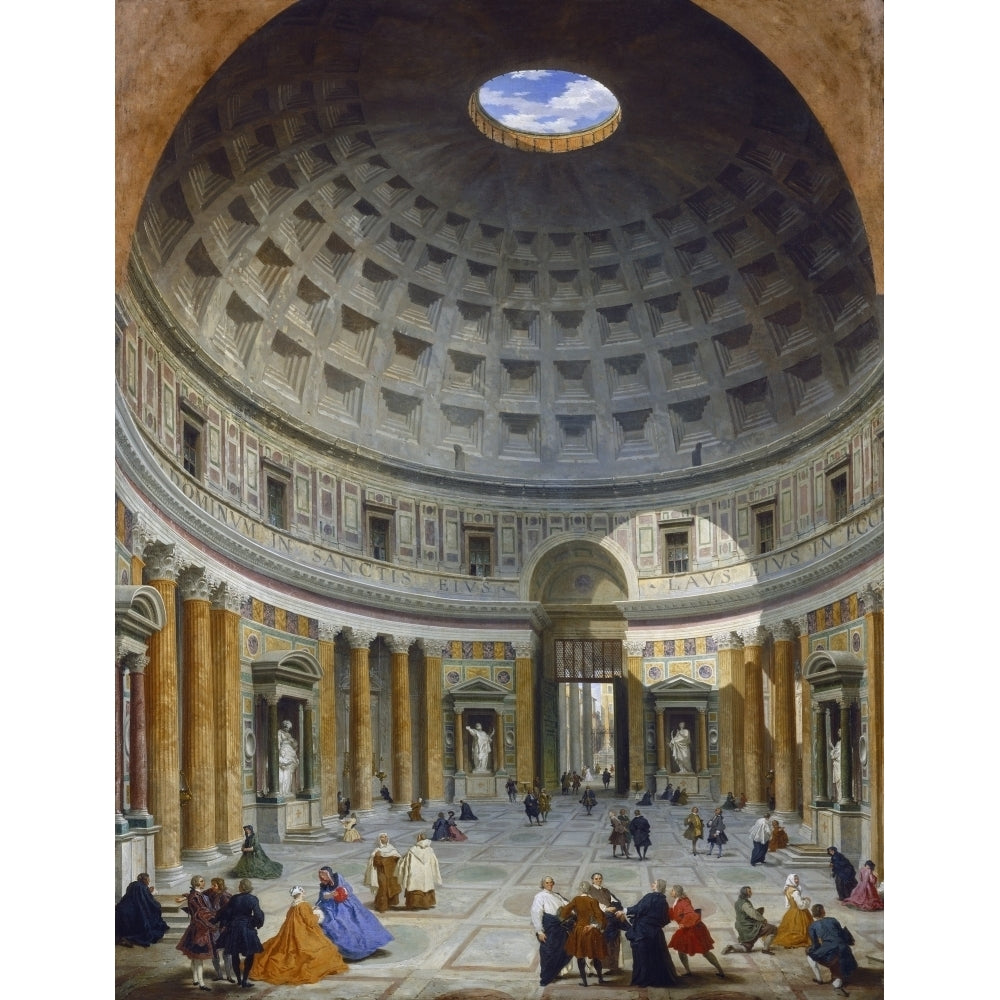 Interior Of The Pantheon Poster Print Image 2