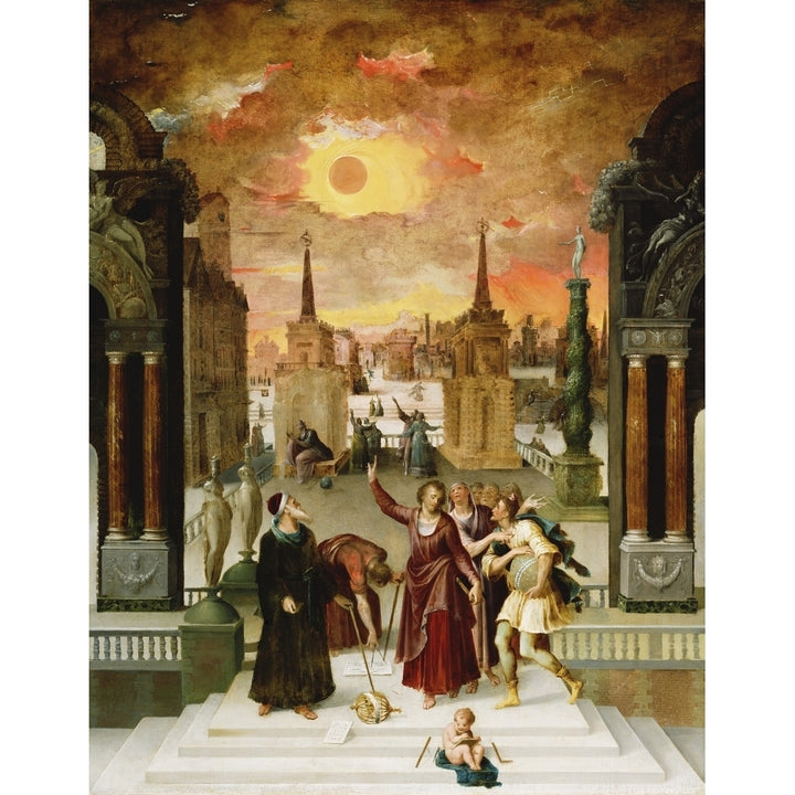 Pseudo-Dionysius The Areopagite Converting The Pagan Philosophers Poster Print Image 1