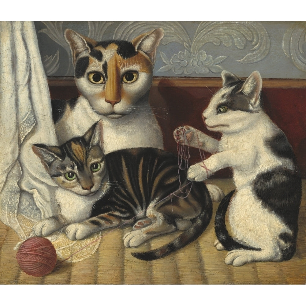 Cat And Kittens Poster Print Image 2