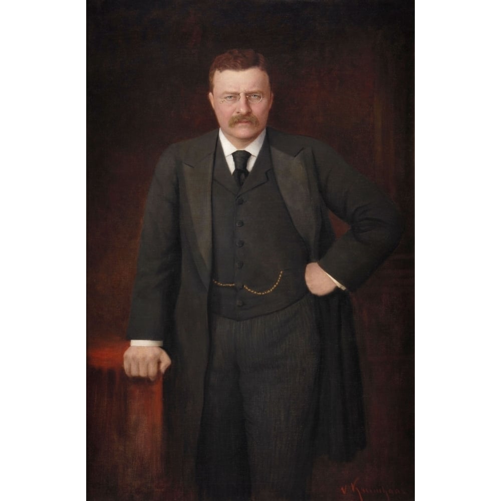 Theodore Roosevelts Official Portrait As Governor Of York State History Image 1