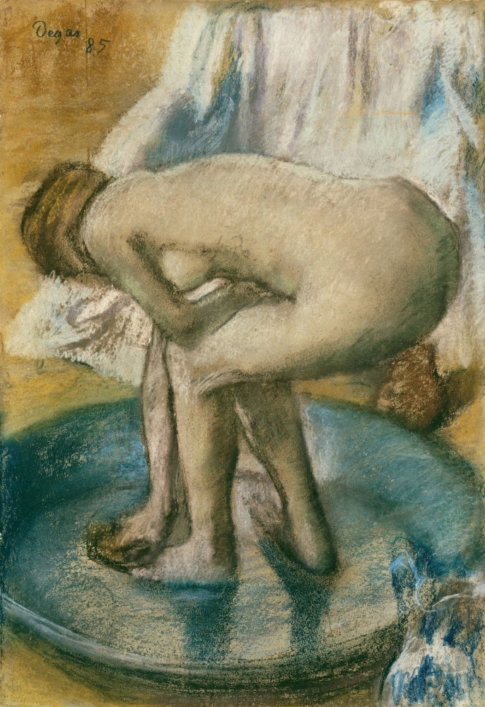 Woman Bathing In A Shallow Tub Fine Art Image 1