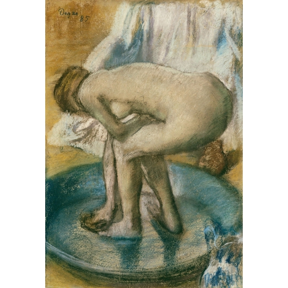 Woman Bathing In A Shallow Tub Fine Art Image 2