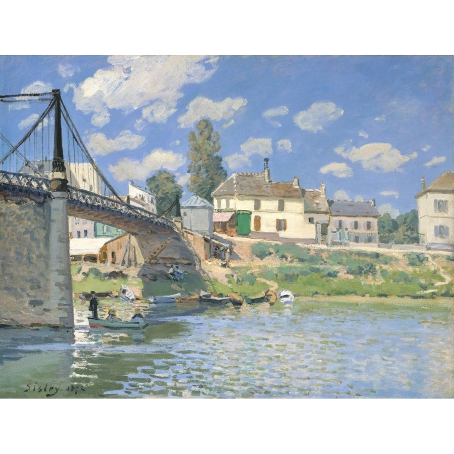 The Bridge At Villeneuve-La-Garenne Fine Art Image 1