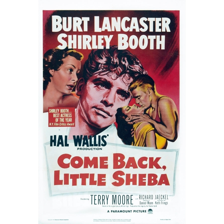 Come Back Little Sheba Shirley Booth Burt Lancaster Terry Moore Richard Jaeckel 1952 Movie Poster Masterprint Image 1