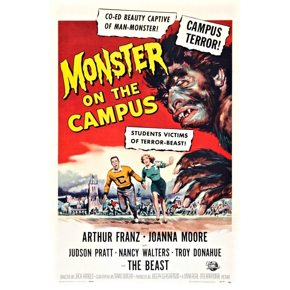 Monster On The Campus Arthur Franz 1958 Movie Poster Masterprint Image 1