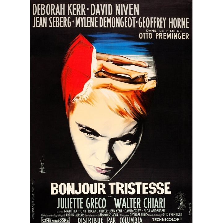 Bonjour Tristesse French Poster Art Jean Seberg 1958 Movie Poster Masterprint Image 1