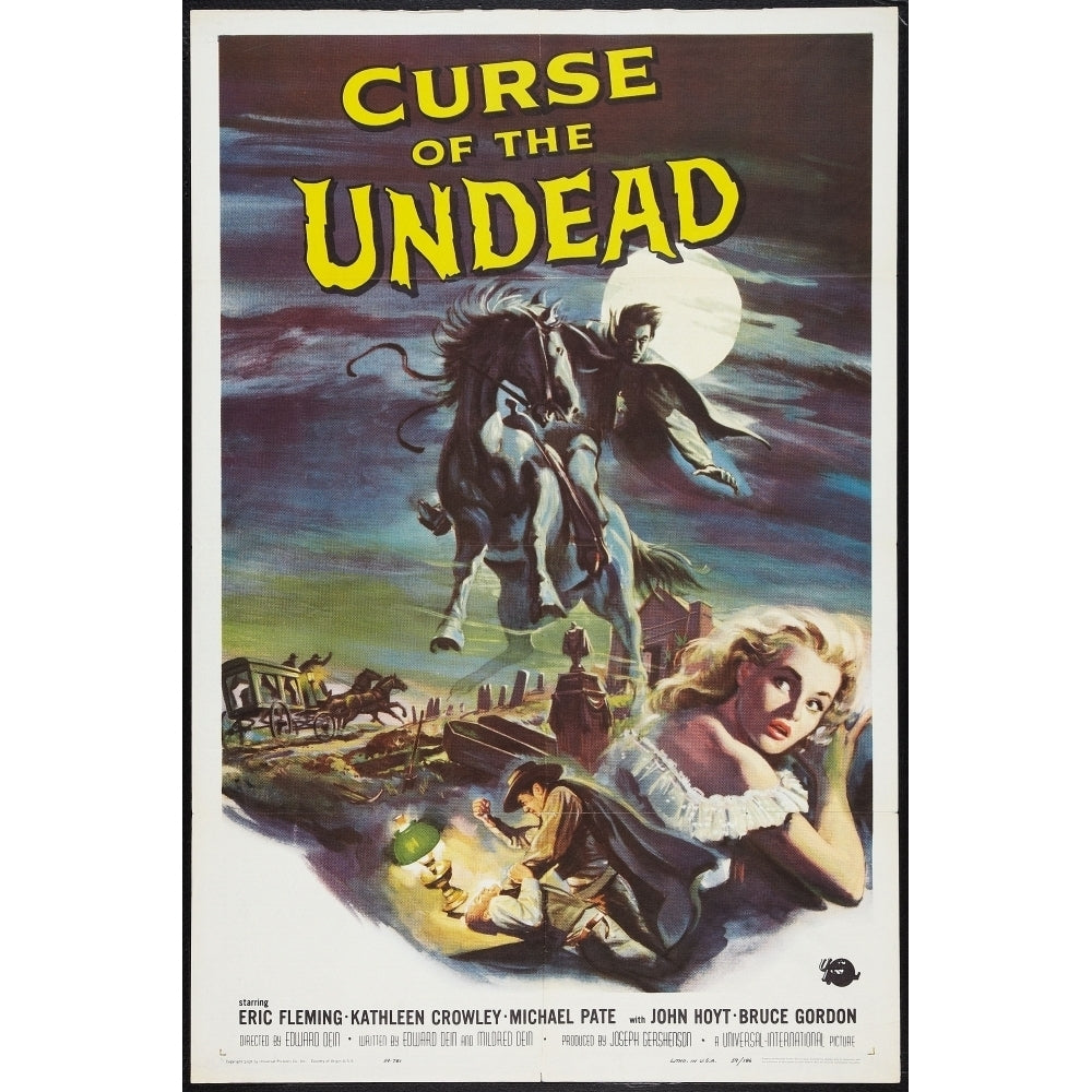 Curse Of The Undead Bottom Right: Kathleen Crowley 1959. Movie Poster Masterprint Image 1