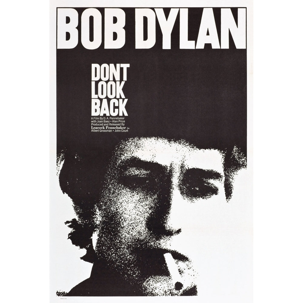 DonT Look Back Bob Dylan 1967 Movie Poster Masterprint Image 1