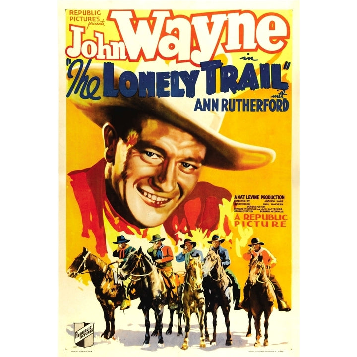 The Lonely Trail John Wayne 1936 Movie Poster Masterprint Image 1