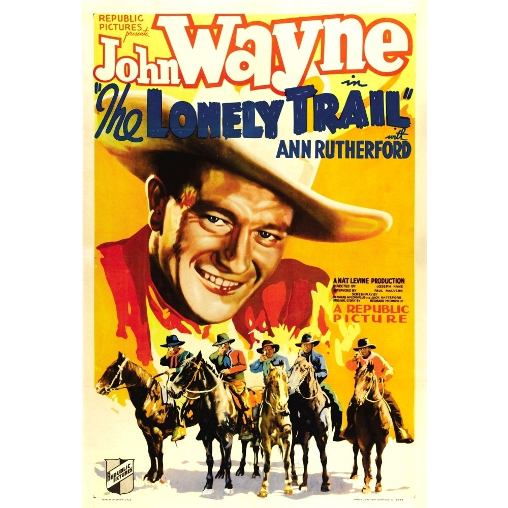 The Lonely Trail John Wayne 1936 Movie Poster Masterprint Image 2