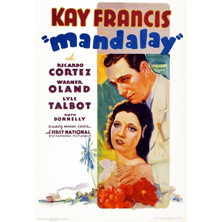 Mandalay Kay Francis Ricardo Cortez 1934 Movie Poster Masterprint Image 1