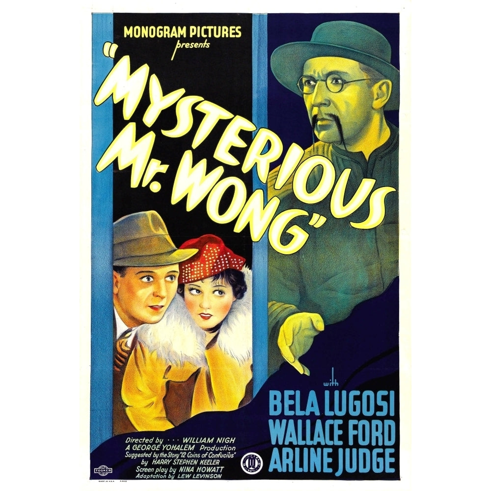 The Mysterious Mr. Wong Us Poster Art Wallace Ford Arline Judge Bela Lugosi 1934 Movie Poster Masterprint Image 2