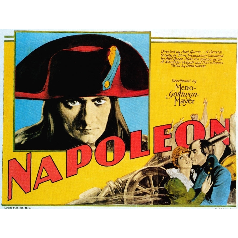 Napoleon Albert Dieudonne 1927 Movie Poster Masterprint Image 1