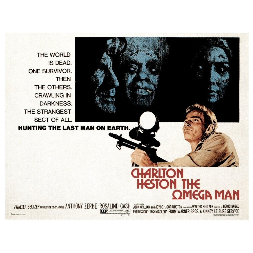 The Omega Man Charleton Heston 1971 Movie Poster Masterprint Image 2