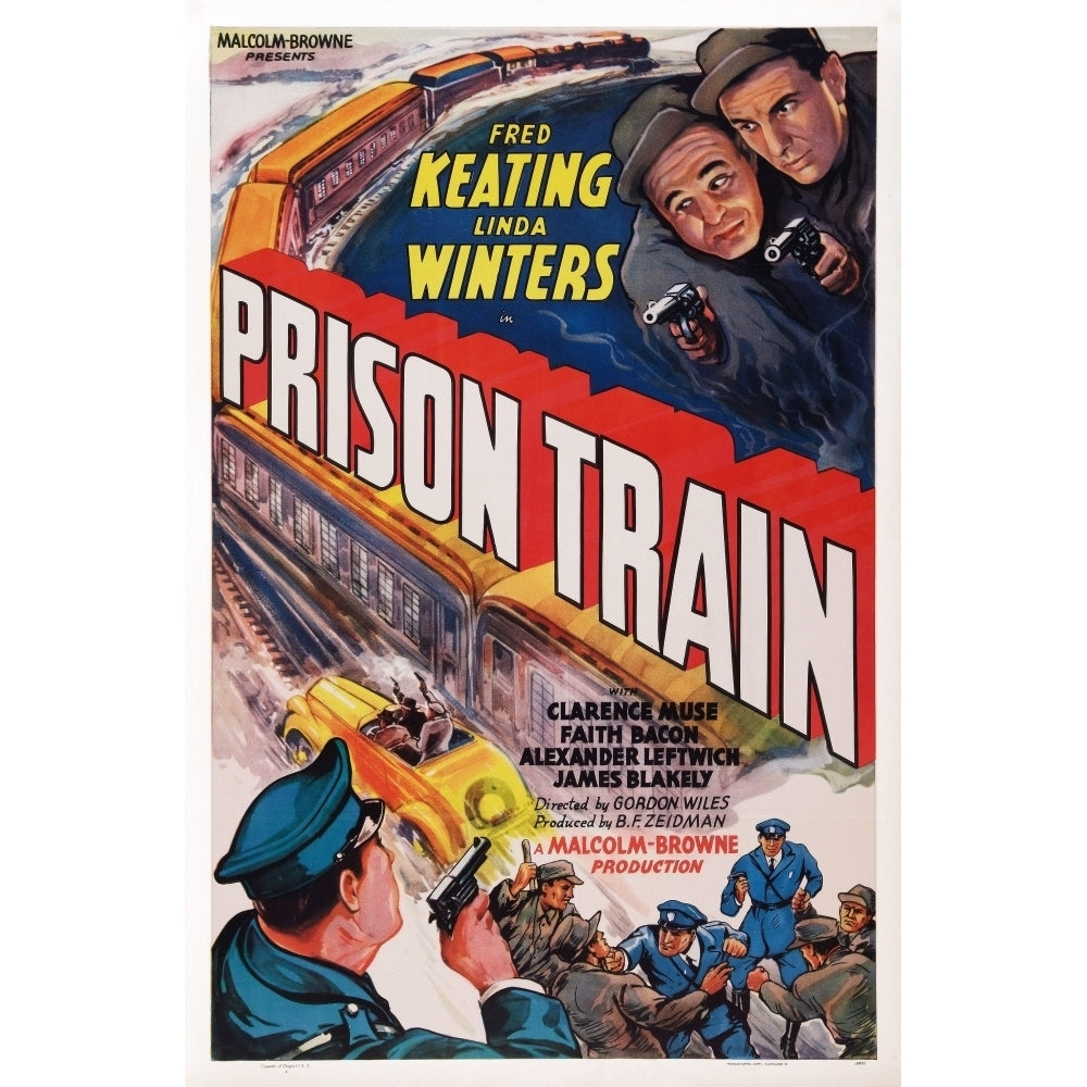 Prison Train Us Poster Art Fred Keating 1938 Movie Poster Masterprint Image 2