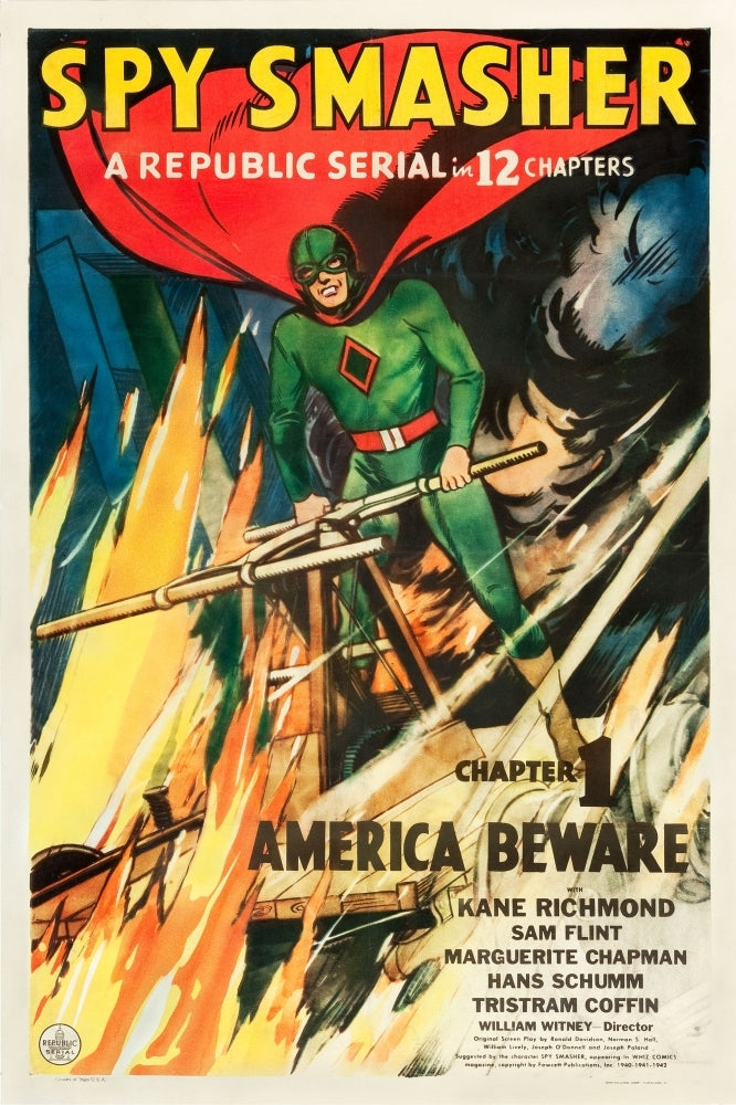 Spy Smasher Kane Richmond In Chapter 1: America Beware 1942 Movie Poster Masterprint Image 1