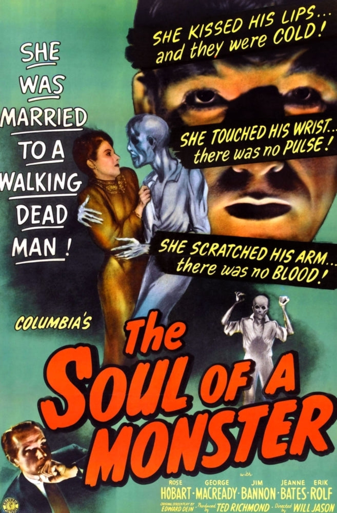 The Soul Of A Monster George Macready Jeanne Bates Rose Hobart 1944 Movie Poster Masterprint Image 1