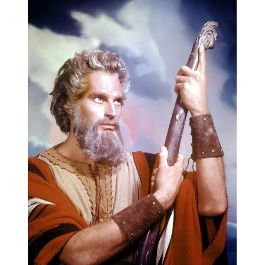 The Ten Commandments Charlton Heston 1956 Photo Print Image 1