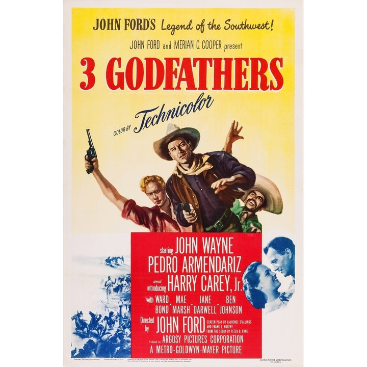 3 Godfathers U Movie Poster Masterprint Image 2