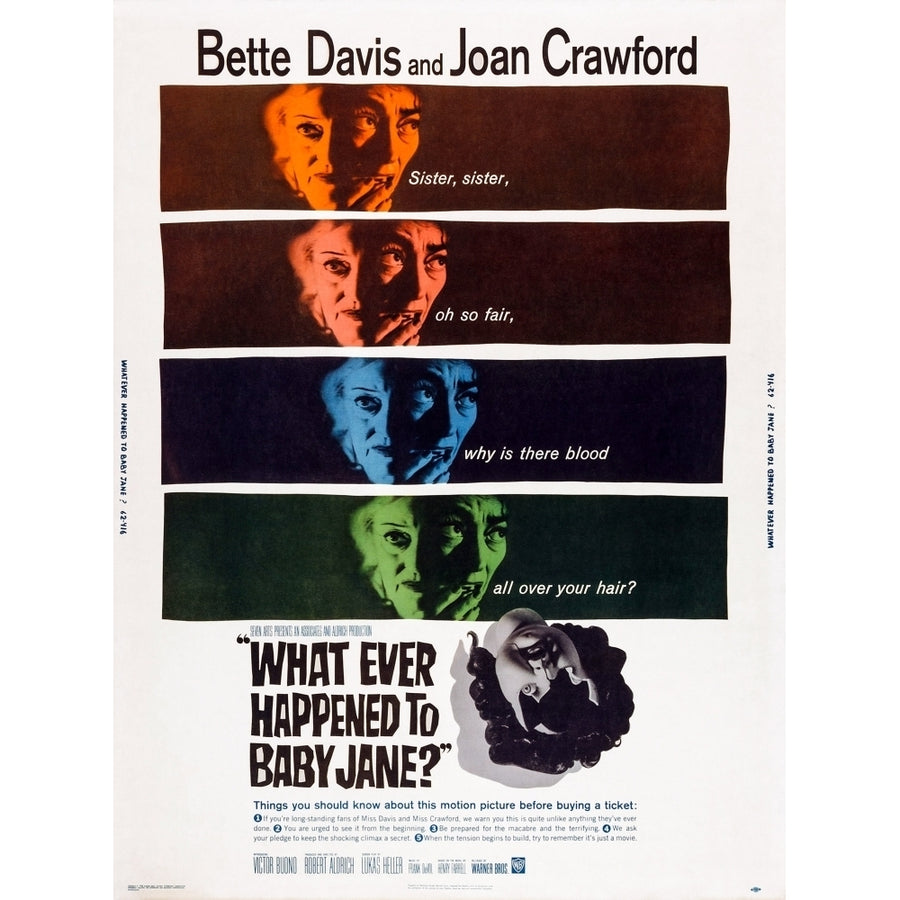 What Ever Happened To Baby Jane? U Movie Poster Masterprint Image 1