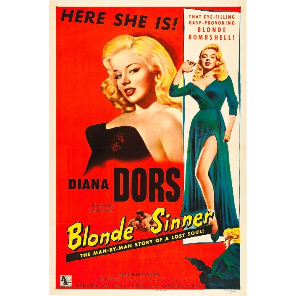 Yield To The Night Diana Dors 1956 Movie Poster Masterprint Image 2