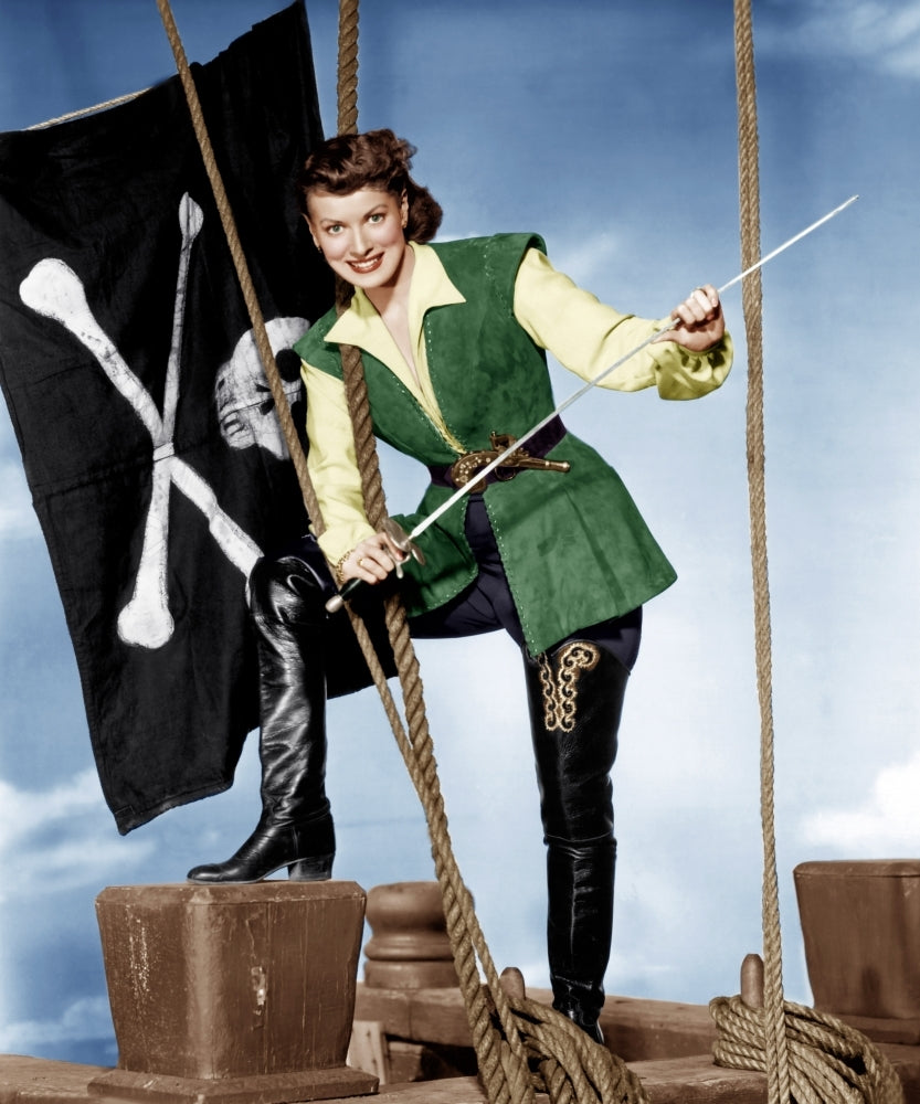 Against All Flags Maureen OHara 1952 Movie Poster Masterprint Image 1