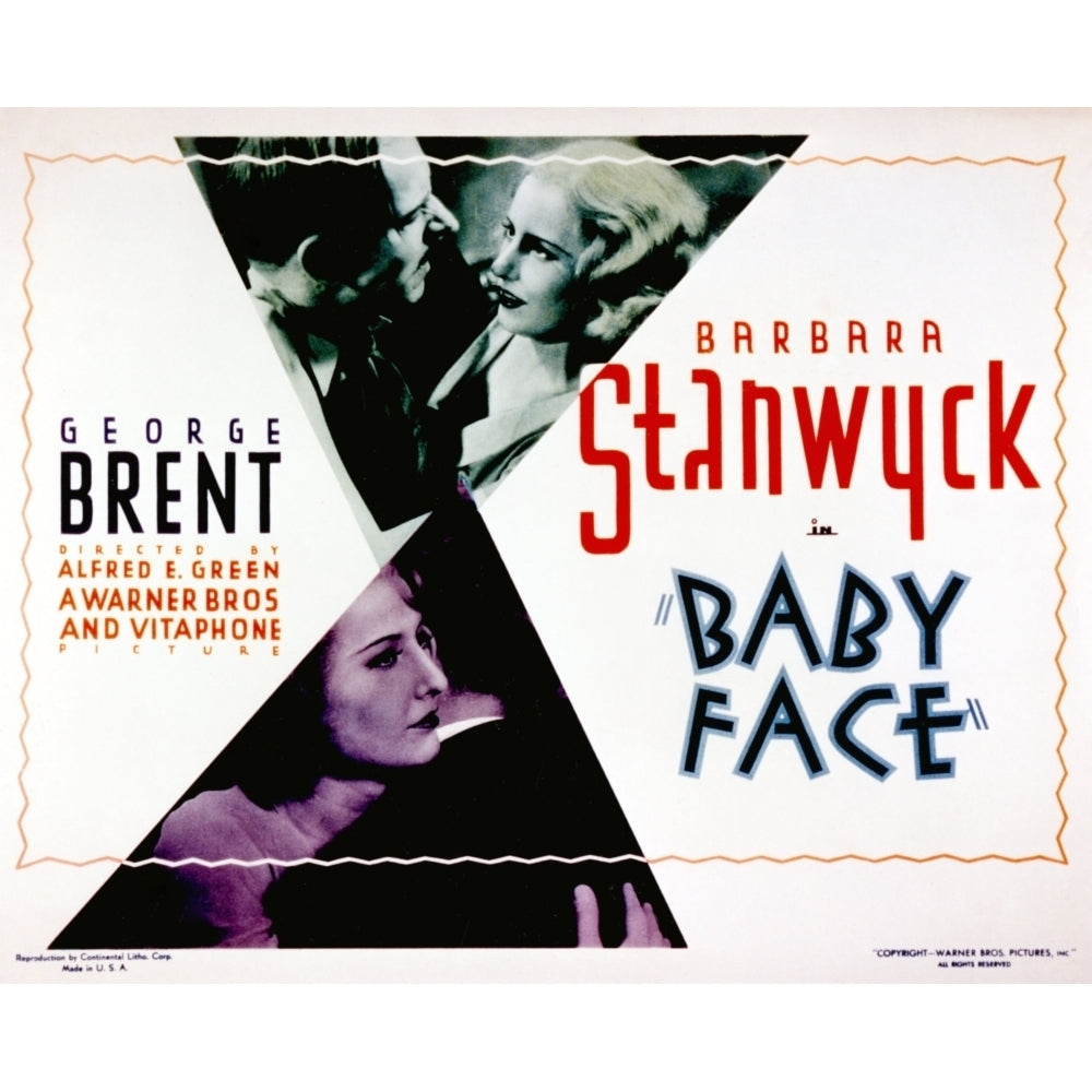 Baby Face Douglass Dumbrille Barbara Stanwyck 1933 Movie Poster Masterprint Image 2