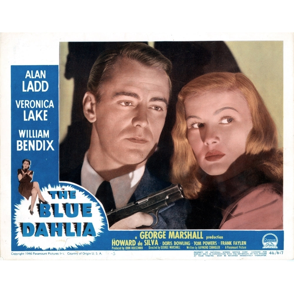 The Blue Dahlia Poster Alan Ladd Veronica Lake 1946 Movie Poster Masterprint Image 2