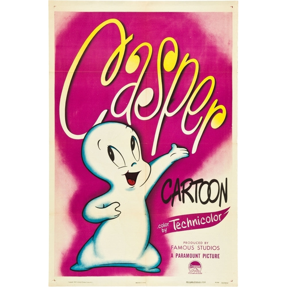 Casper The Friendly Ghost 1945. Movie Poster Masterprint Image 2