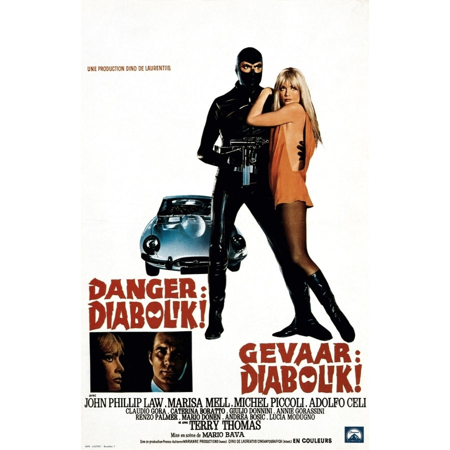 Danger: Diabolik! John Phillip Law Marisa Mell 1968 Movie Poster Masterprint Image 1