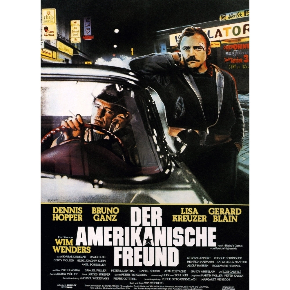 The American Friend Dennis Hopper Bruno Ganz 1977 Movie Poster Masterprint Image 2