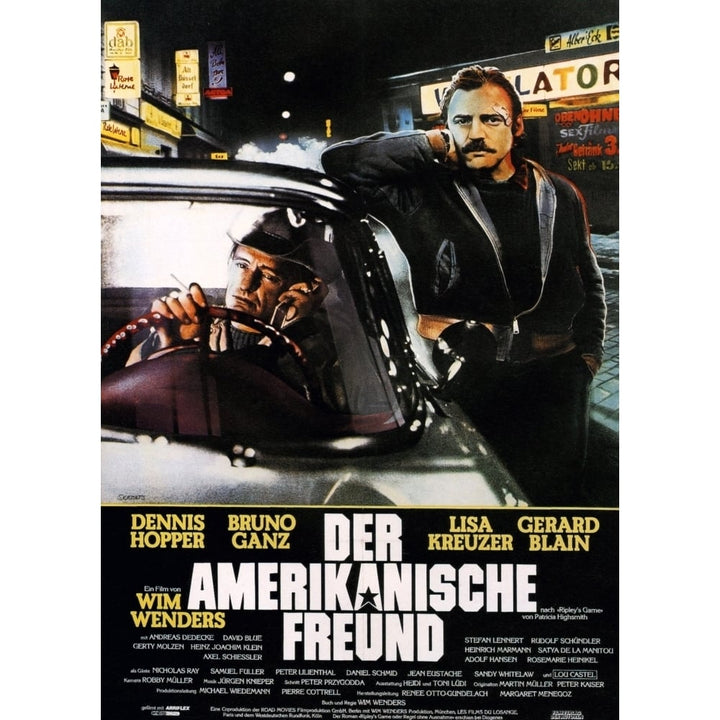 The American Friend Dennis Hopper Bruno Ganz 1977 Movie Poster Masterprint Image 1