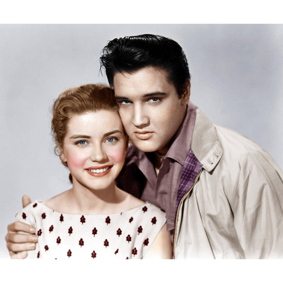 King Creole From Left: Dolores Hart Elvis Presley 1958 Photo Print Image 1