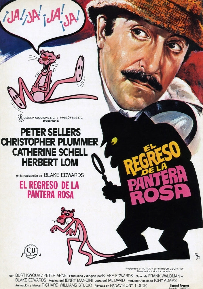 The Return Of The Pink Panther Peter Sellers 1975 Movie Poster Masterprint Image 1