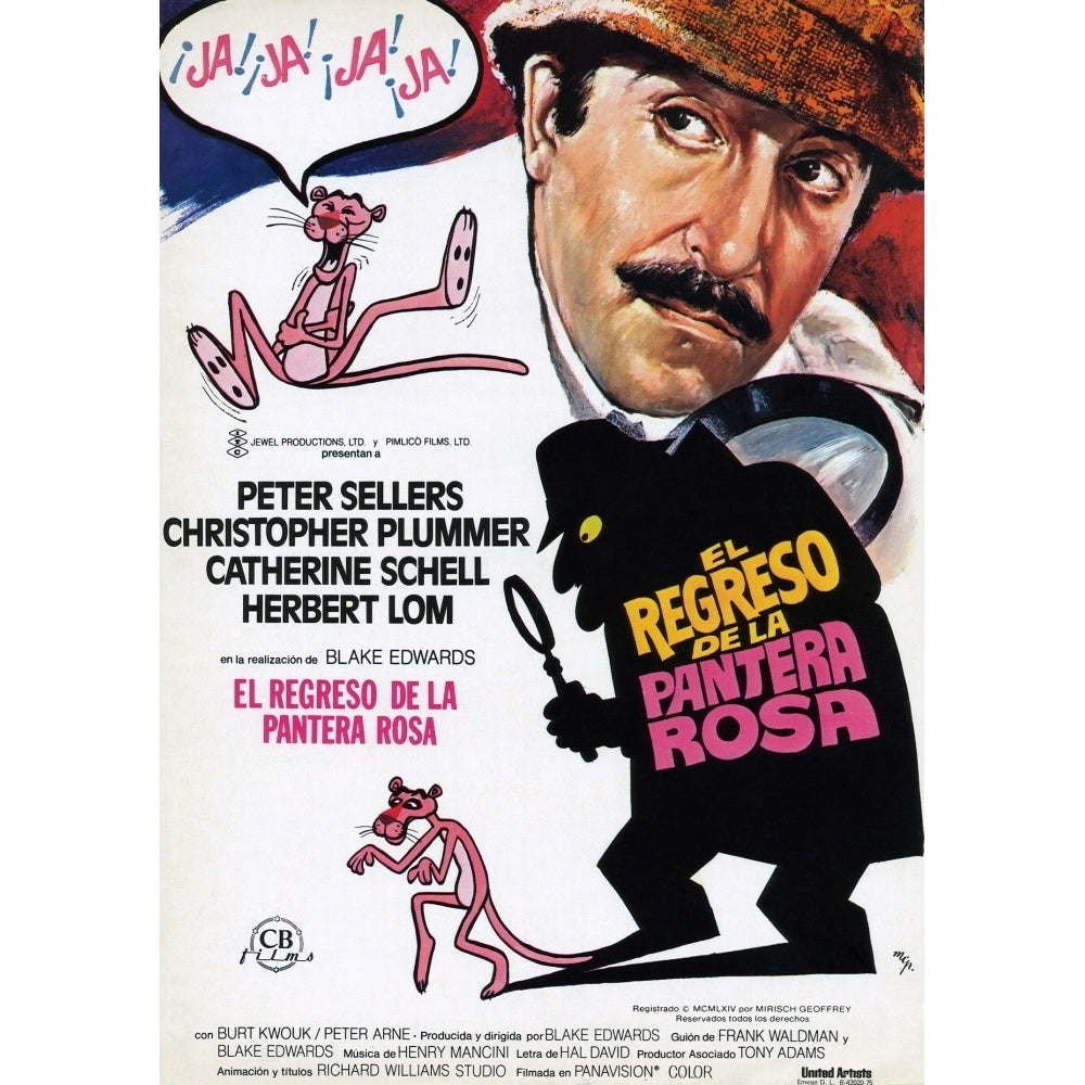 The Return Of The Pink Panther Peter Sellers 1975 Movie Poster Masterprint Image 2