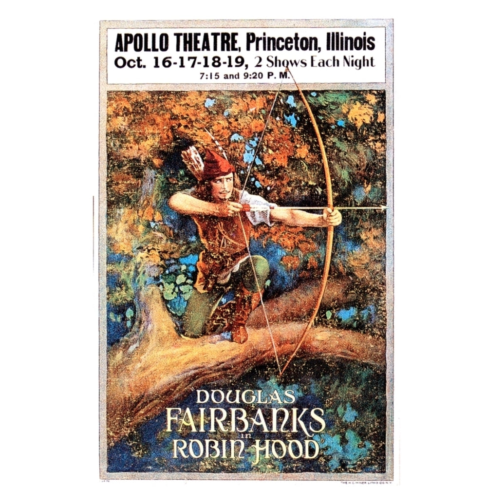 Robin Hood Douglas Fairbanks Sr. 1922 Movie Poster Masterprint Image 2