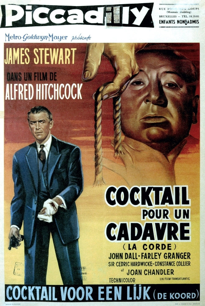 Rope James Stewart Director Alfred Hitchcock 1948 Movie Poster Masterprint Image 1