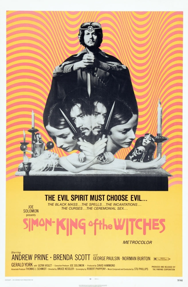 Simon King Of The Witches Us Poster Art Top: Andrew Prine 1971 Movie Poster Masterprint Image 1