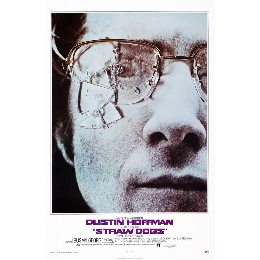 Straw Dogs Us Poster Art Dustin Hoffman 1971 Movie Poster Masterprint Image 2