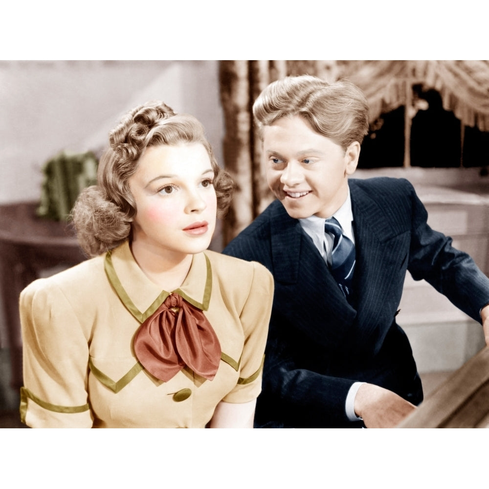 Strike Up The Band From Left: Judy Garland Mickey Rooney 1940 Photo Print Image 2