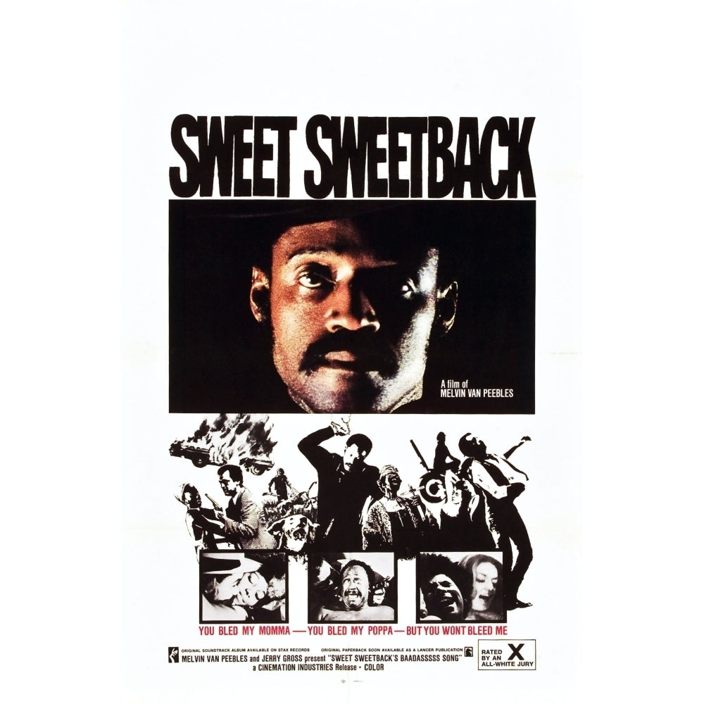 Sweet Sweetback Us Poster Melvin Van Peebles 1971 Movie Poster Masterprint Image 2