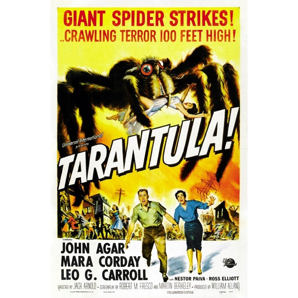 Tarantula U.S. Poster Art John Agar Mara Corday 1955 Movie Poster Masterprint Image 1