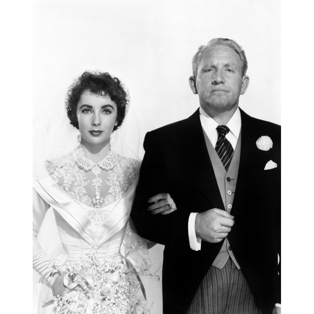 Father Of The Bride Elizabeth Taylor Spencer Tracy 1950 Photo Print Image 2