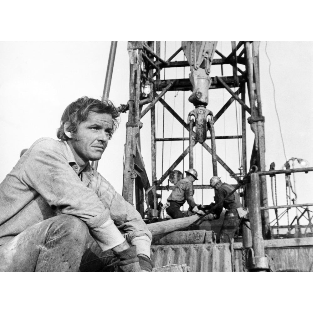 Five Easy Pieces Jack Nicholson 1970 Working At The Oil Well Photo Print Image 1