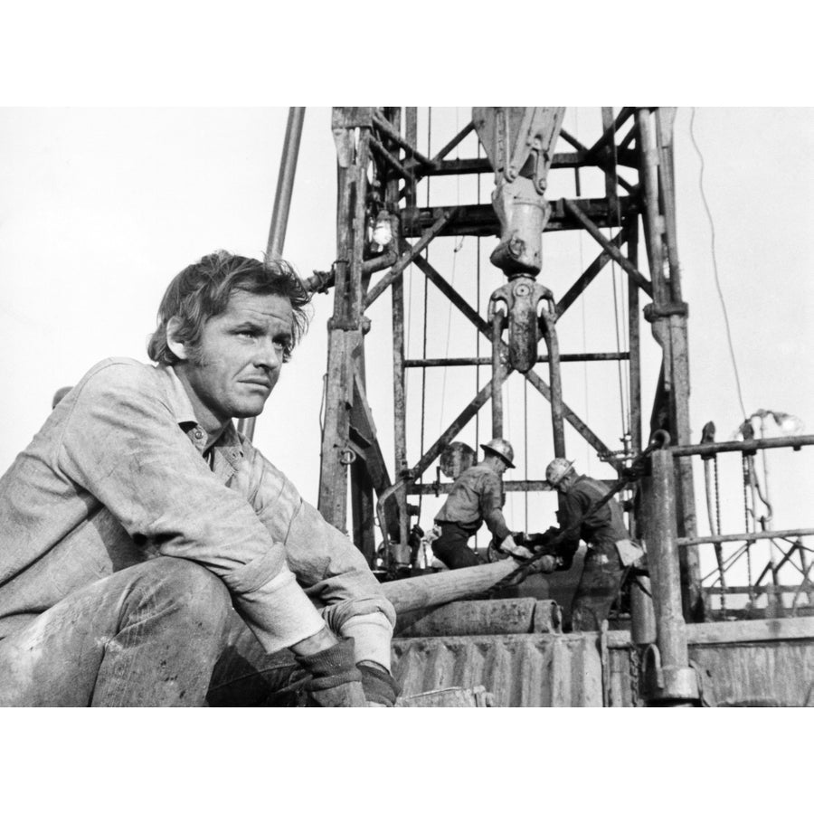 Five Easy Pieces Jack Nicholson 1970 Working At The Oil Well Photo Print Image 1